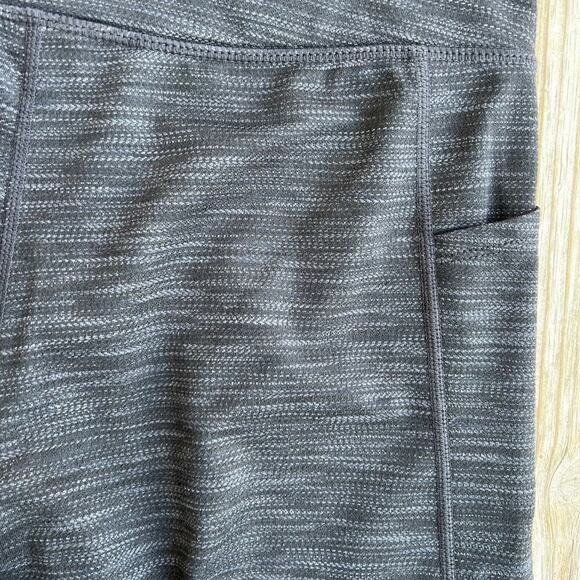 MONDETTA  Preformance + luxury leggings, pockets, black heather, women's size L - Picture 9 of 11